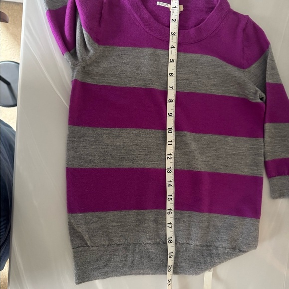 J. Crew Purple Striped Sweater XSmall - Picture 7 of 7